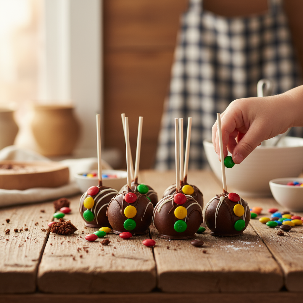 Traffic light cake pops