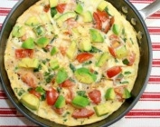 Healthy bacon and vegetable frittata