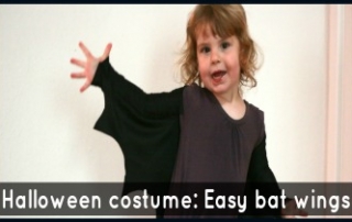 Halloween costumes: Easy bat wings