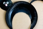 Paper plate black cat