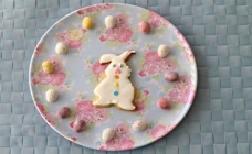 Easter bunny iced cookies