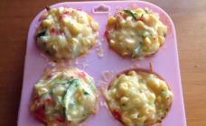 Cheesy vegetable muffins