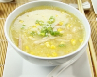Chinese chicken and sweet corn soup
