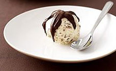 Chocolate mint ice-cream balls