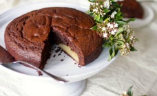 Chocolate and pear cake