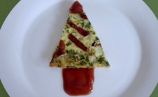 Christmas tree frittatas