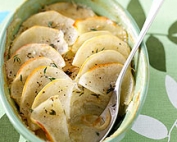 Creamy potato and onion bake