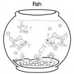 Pet colouring pages: Fish