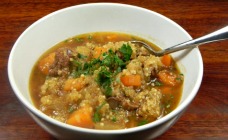 Heart Beef and quinoa stew
