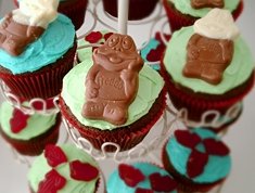 Frog in the pond cupcakes