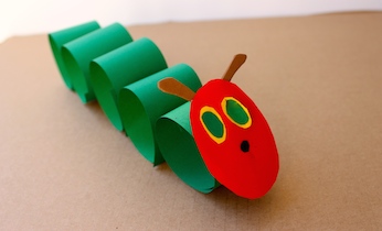 Paper craft Very Hungry Caterpillar on Kidspot