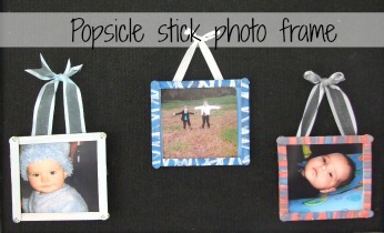 Popsicle photo frame