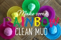 Clean rainbow mud