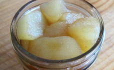 Maple poached pears