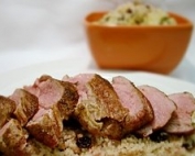 Five spice pork with couscous