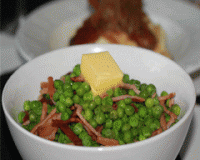 Peas and bacon