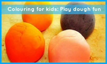 Colouring for kids: Play dough fun
