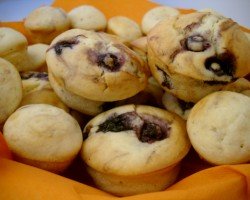 Blueberry and orange muffins