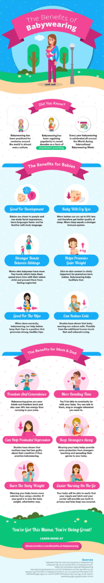 Benefits of babywearing