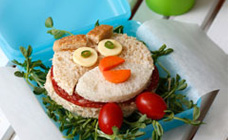Angry Birds nest sandwich