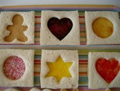 Stained glass window sandwiches