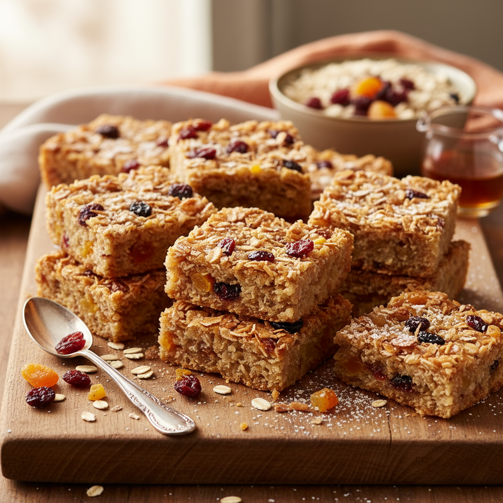 Fruit and oat squares