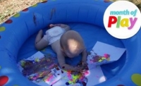 Baby messy play