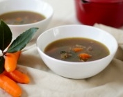 Beef and carrot soup