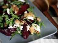Beetroot and goat's cheese salad