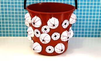 Bucket of eyeballs craft on Kidspot