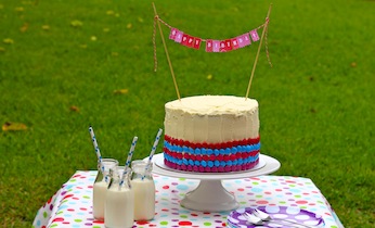 Birthday cake bunting on Kidspot