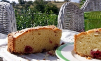 French raspberry butter cake