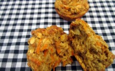 Carrot and oat muffins