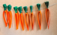 Carrot garland on Kidspot