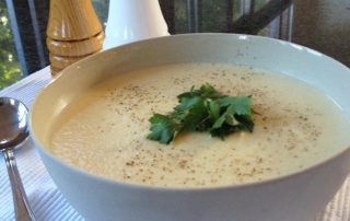 Cauliflower and potato soup