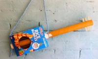 Make a cereal box guitar on Kidspot