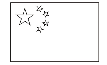 Chinese Flag Free Printable Colouring Pages