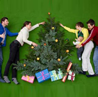 Christmas tree toss game