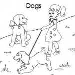 Pet colouring pages: Dogs