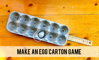 Homemade egg carton game on Kidspot