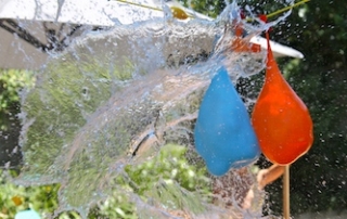 Water balloon pinata on Kidspot