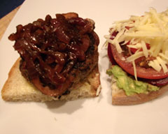 Hamburger on sourdough