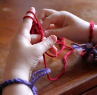 Finger knitting