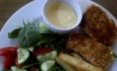 Fish Fingers With Baked Fries Recipe