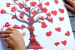 Thumb print tree artwork on Kidspot