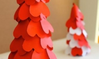 Paper heart trees