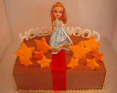 Hollywood starlet birthday cake