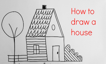 How to draw a house on Kidspot