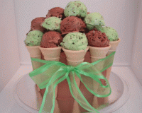 Ice cream cone birthday cake