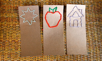 Lacing bookmarks on Kidspot